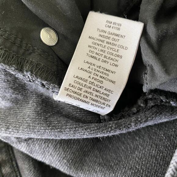 Derek Lam 10 Crosby Frankie Jeans Size 26 Gray Black Split Hem Straight Casual - Picture 8 of 12